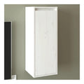 30x30x80 cm Wandschrank TV Schrank mit 2 Fachern Hangeschrank Bucherregal Schrankregal Wandregal Schwebende Schrank Schweberegal fur Wohnzimmer Schlafzimmer Massivholz Kiefer Wei