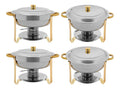 Edelstahl Chafing Dish Buffet Set, Warmhalteplatte fur Buffet, Party und