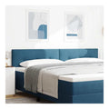 Kopfteil Wandmontiert mit Kopfteil Dunkelblau 200 cm Samt,Mobel,Betten & Zubehor,Kopf- & Fu enden,Blau,11.4 KG,42007200