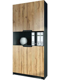 Buroschrank mit funf Fachern und vier Turen fur Buro und Homeoffice