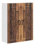 Geschirrspulerfront Kalmar Altholz Holzwerkstoff 80 x 31 x 100 cm Kuchenmobel mit Stauraum, 2 Turen, 3 Regale, vielseitiger Kuchenschrank fur Esszimmer, Vorratsraum und Aufbewahrung