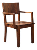 Holzstuhl Sheesham braun lackiert Metro Life #168