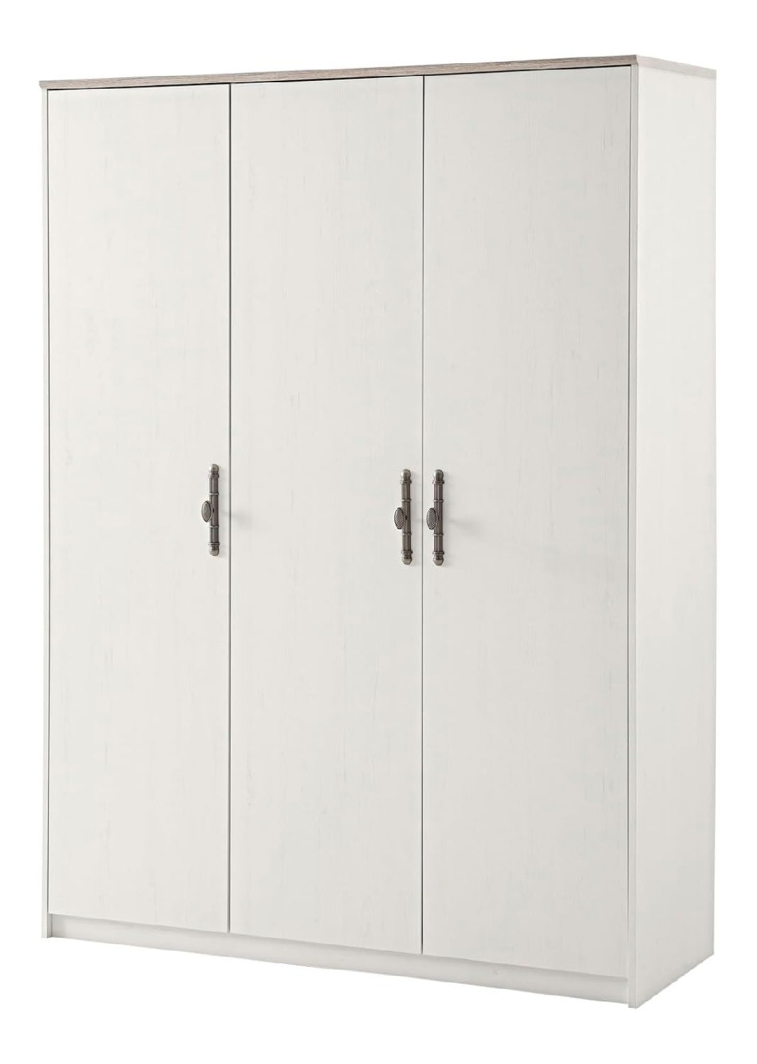 C11 Schlafzimmer Kleiderschrank Schrank 138 x 193 x 51 cm Pinie Wei & Oslo Pinie