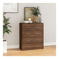 Kommode mit 4 Schubladen 60x30,5x71 cm Braun Eichen-Optik, Kommoden & Sideboards, Komodenschrank, Sideboard Schlafzimmer, Schlafzimmermobel - 342582