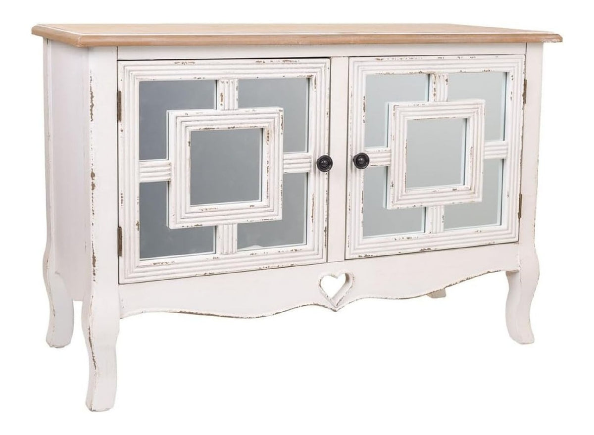 DECO Recibidor de Madera Blanco 83x36x56,5