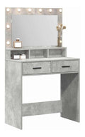 Schminktisch Beton Grau 79 x 41 x 135 cm Holzwerkstoff