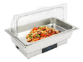 Chafing Dish Elektrisch 9L, 600W Warmebehalter mit Deckel, Edelstahl Speisewarmer Buffetwarmer Elektrisch, Buffet Warmer Set, fur Hotels, Buffet, Picknicks (1-Fach, 9L)
