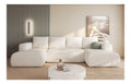 Lami Creme Ecksofa U-Form 338 x 89 x 164 cm mit Schlaffunktion und Stauraum - Schlafsofa mit Bettkasten - Moderne Wohnzimmermobel - Stoff: Boucle 08