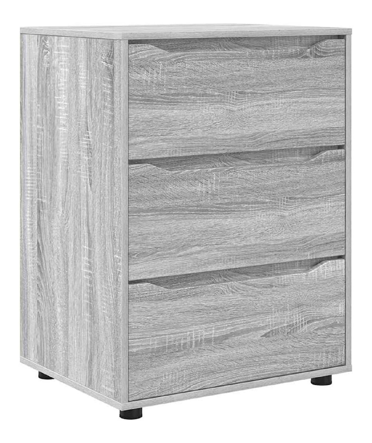 Aufbewahrungsschrank mit Schubladen Graues Sonoma 60x48x81 cm