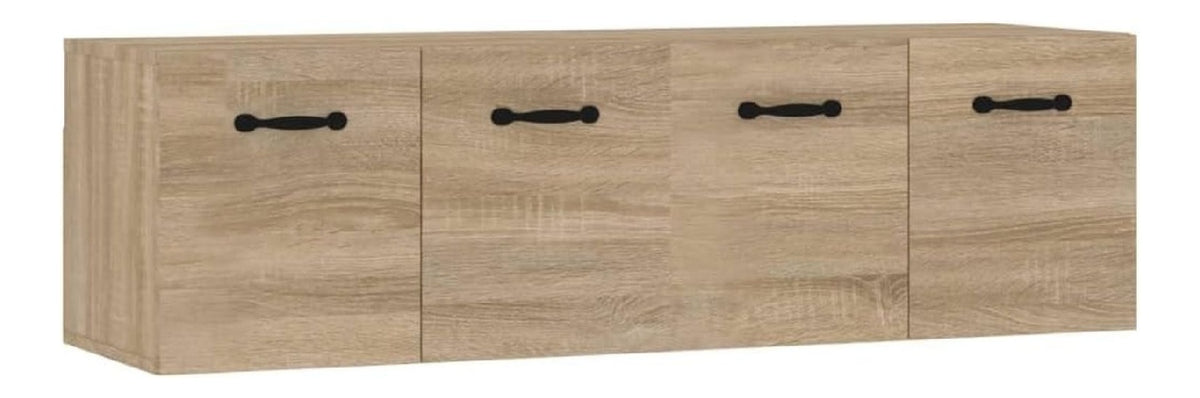 Wandschranke 2 STK. Sonoma-Eiche 80x35x36,5 cm Holzwerkstoff