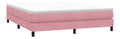 Boxspringbett ohne Matratze Rosa 180x210 cm Samtstoff, Robustes Bettgestell mit Lattenrost, Stabile Holzbeine, Komfortable Schlafzimmer-Mobel fur Erwachsene