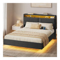 Polsterbett, 140 x 190 cm, mit LED-Beleuchtung und Ladestation