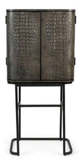 Luxurioser Barschrank in Rattanverpackung mit Messingstander, moderner Cocktail-Aufbewahrungsschrank mit Weinglashaltern, Designer-Hausbar-Mobel fur Wohnzimmer