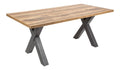 Esstisch MONTREAL 180cm - schwarz natur - Eichenholz - robust