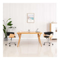 Drehbarer Esszimmerstuhl Schwarz Bugholz und Kunstleder 360 Grad Schwenkbar mit Hohenverstellbarer Gasfeder fur Wohnzimmer Schlafzimmer Lounge Buro Bequem Langlebig Modern