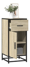 Sideboard Sonoma-Eiche 35,5x35x76 cm Holzwerkstoff Metall