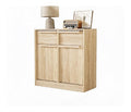 Kommode Sideboard Mit 2 Turen & 2 Schubladen Kuchenschrank