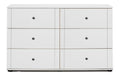 Kommode Schubladenkommode, 6 Schubladen, wei , CROPANI-43