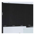 Hangeschrank mit Speicher Schwarz Eichen-Optik, 80x31x100 cm Holzwerkstoff, Langlebiger Kuchenschrank fur Organisation, Moderne Kuchenmobel mit Stauraum