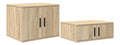 Aufbewahrungsschrank 2er Set Sonoma-Eiche 118 x 41 x 40 cm