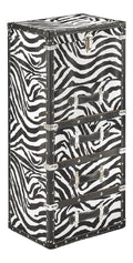 Kobolo Kommode ZEBERIN Schubladenschrank schwarz wei Zebra Look