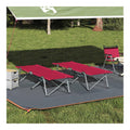 Klapp Schlafbett furs Camping 2 STK. Rot 194 x 62,5 x 42,5 cm,Camping & Wandern,13.46kg-42003124