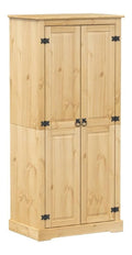 Kleiderschrank Corona 76x50x170 cm Massivholz Kiefer
