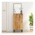Sideboard, Schrank mit Tur, Kommode aus Mangoholz, braun