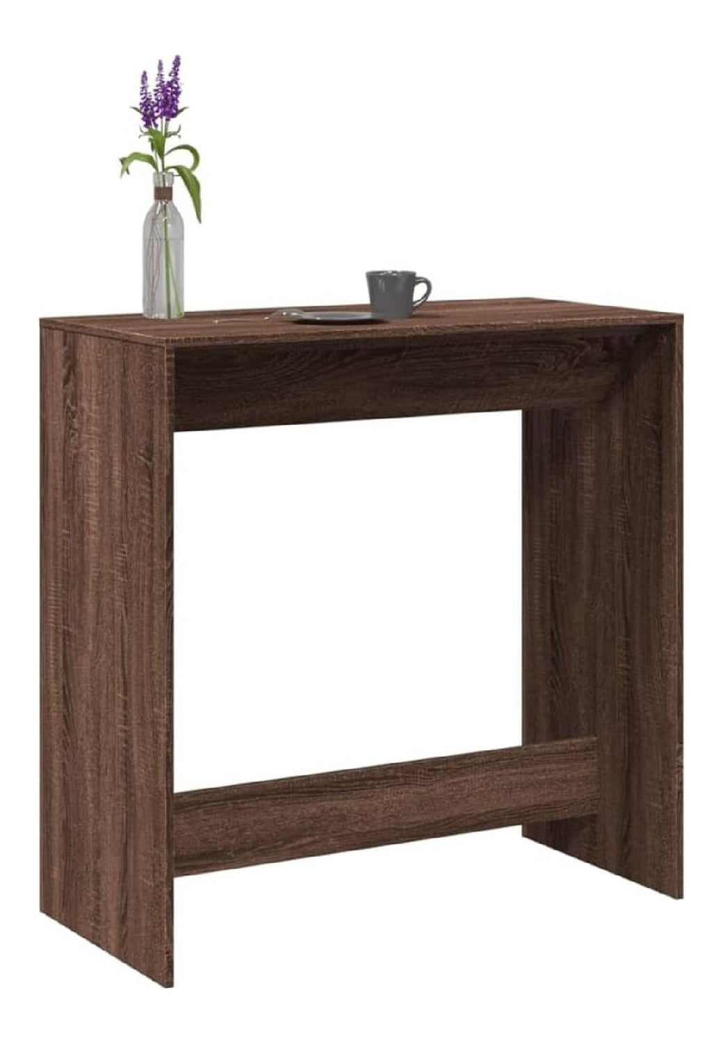 Tische, Kuchen- und Esszimmertisch, Eichenholz, 102 x 50 x 103,5 cm, Braun